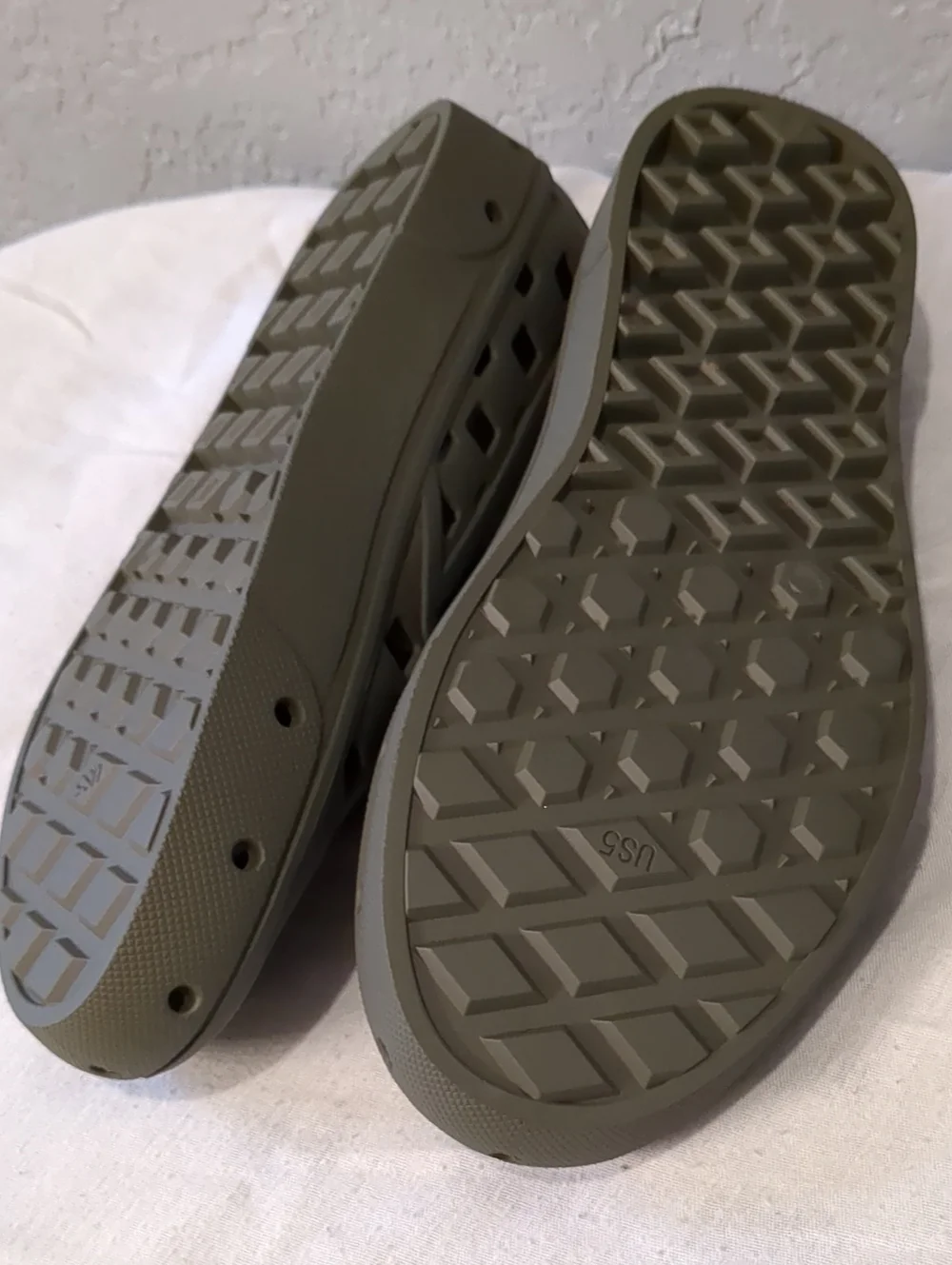 Vans Olive Green Ventilated Slip-On Clog